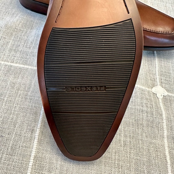 Florsheim Rucci Moc Toe Penny Loafer Brand New Cognac 12D - Picture 4 of 5